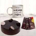 HALF KG CHOCOLATE CAKE 3 BOURNVILLE CHOCOLATES WITH PHOTO MUG